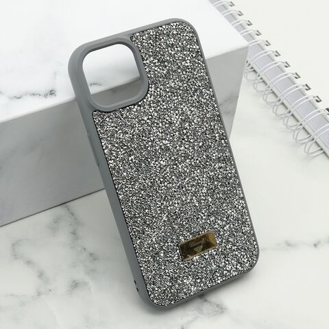 Zastitna maska (futrola) DIAMOND SELECTION - iPhone 14 (6.1) srebrna (MS).