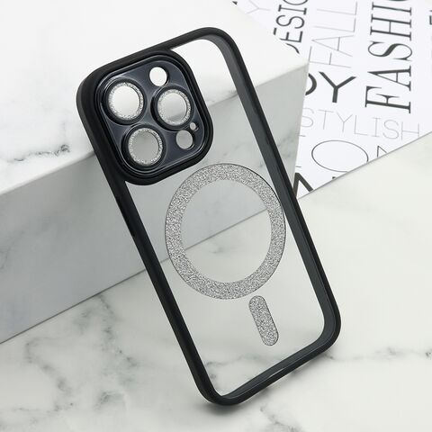 Zastitna maska (futrola) DIAMOND MagSafe - iPhone 15 Pro (6.1) crna (MS).