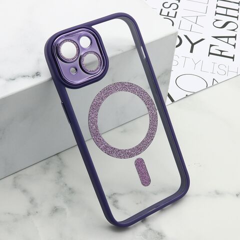 Zastitna maska (futrola) DIAMOND MagSafe - iPhone 15 ljubicasta (MS).