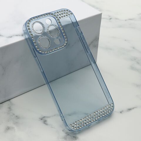 Zastitna maska (futrola) DIAMOND SIDE - iPhone 14 Pro (6.1) plava (MS).
