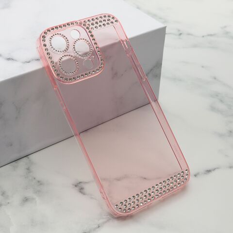 Zastitna maska (futrola) DIAMOND SIDE - iPhone 14 Pro Max (6.7) roze (MS).