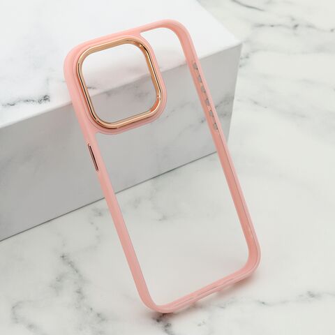 Zastitna maska (futrola) ELEGANT EDGE - iPhone 15 Pro (6.1) roze (MS).