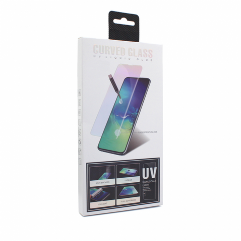 stitno Staklo Staklena folija (zastitno kaljeno staklo) za ekran UV Glue Full Cover - Samsung A307 Galaxy A30s/A505 Galaxy A50 sa UV lampom.