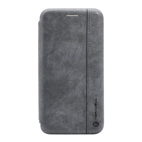 Zastitna maska (futrola) Teracell Leather - Huawei P40 Pro siva.