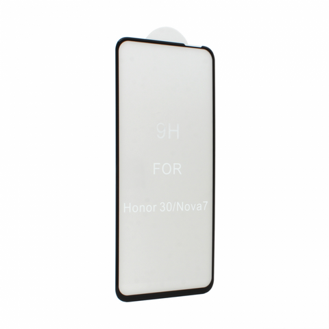 stitno Staklo Staklena folija (zastitno kaljeno staklo) za ekran 2.5D full glue - Huawei Honor 30 crni.