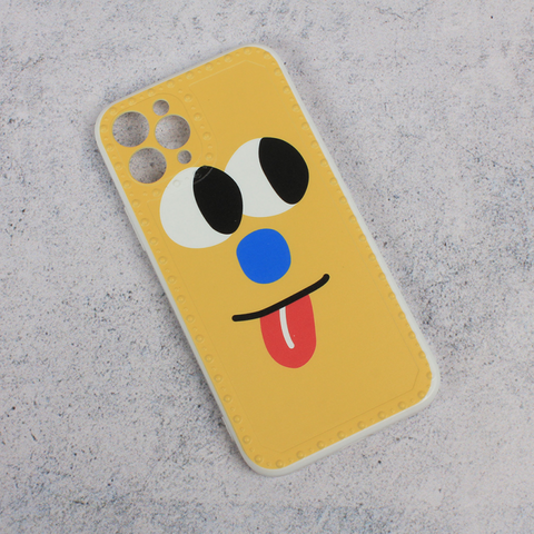 Zastitna maska (futrola) Smile face - iPhone 11 Pro zuta.