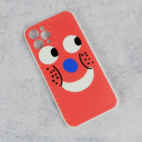Zastitna maska (futrola) Smile face - iPhone 11 Pro crvena.