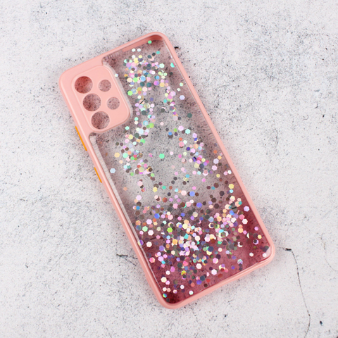 Zastitna maska (futrola) okvir Glitter - Samsung A325 Galaxy A32 4G (EU) roze.