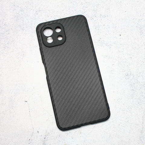 Zastitna maska (futrola) Carbon fiber - Xiaomi Mi 11 Lite crna.