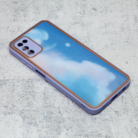 Zastitna maska (futrola) Candy Marble - Samsung A037 Galaxy A03s lila.