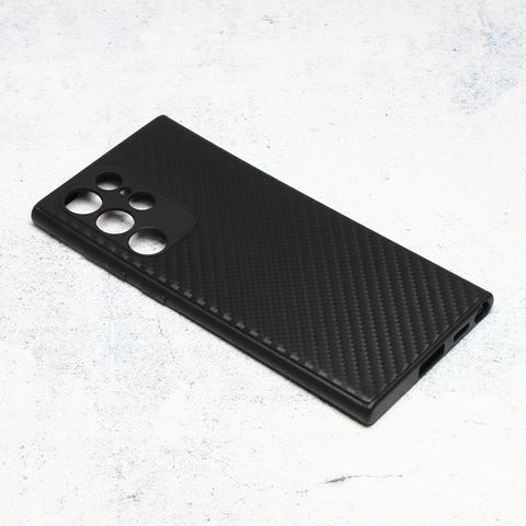 Zastitna maska (futrola) Carbon fiber - Samsung Galaxy S22 Ultra 5G crna.