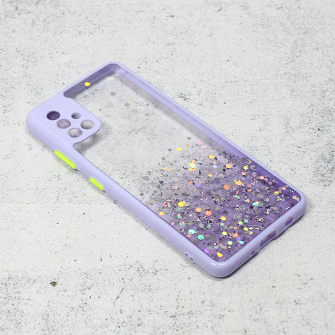 Zastitna maska (futrola) okvir Glitter - Samsung A515F Galaxy A51 ljubicasta.