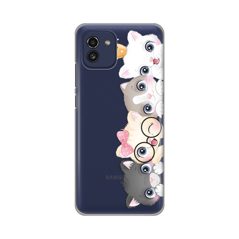 Zastitna ultra tanka (skin) maska / futrola PRINT - Samsung A035 Galaxy A03 Cats.