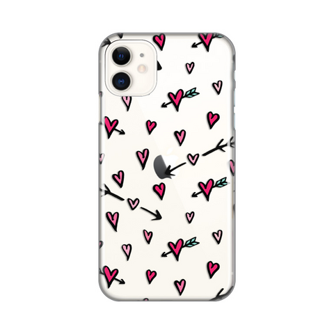 Zastitna ultra tanka (skin) maska / futrola PRINT - iPhone 11 6.1 Heart Pattern.