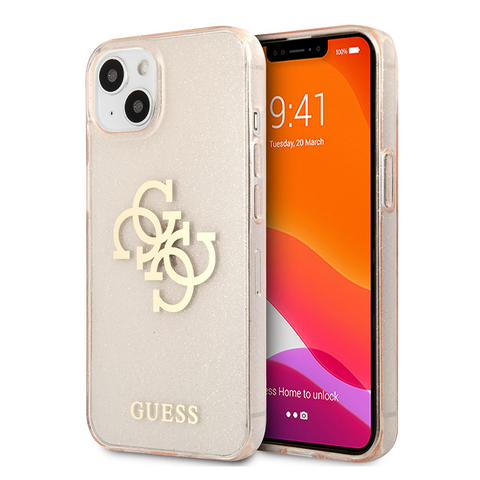 Zastitna maska (futrola) Guess Hc Glitter Big - iPhone 13 zlatna ( GUHCP13MPCUGL4GGO).