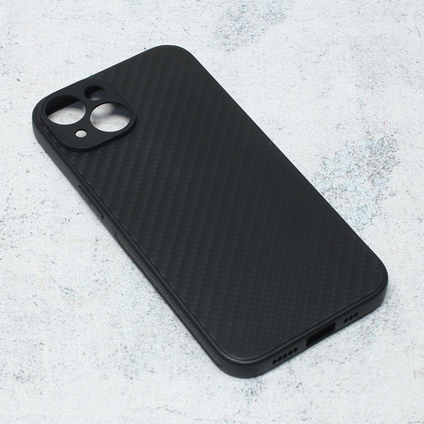 Zastitna maska (futrola) Carbon fiber - iPhone 14 crna.