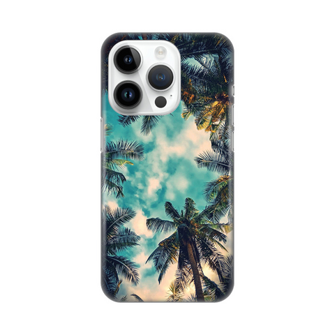 Zastitna ultra tanka (skin) maska / futrola PRINT - iPhone 14 Pro Palm tree.