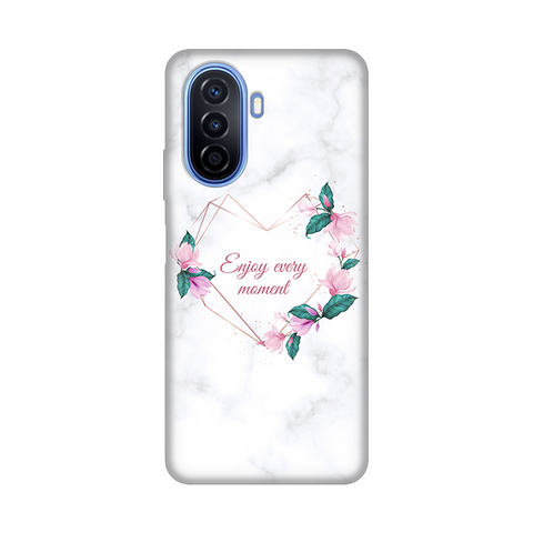 Zastitna silikonska maska (futrola) PRINT - Huawei nova Y70 Enjoy Every Moments.