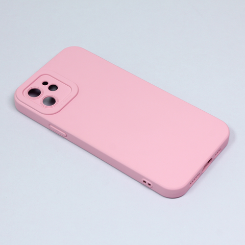 Zastitna maska (futrola) Silikon Pro Camera - iPhone 12 6.1 roze.