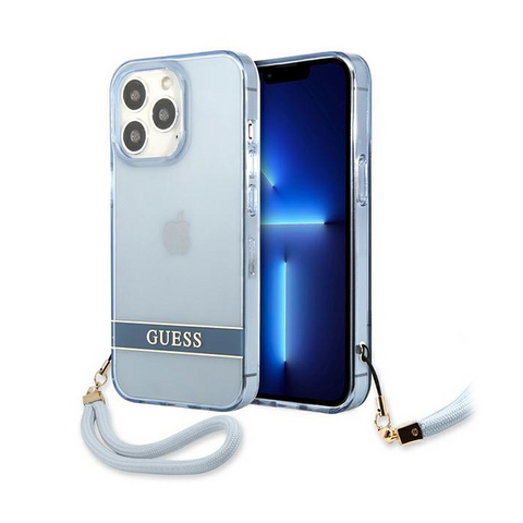 Zastitna maska (futrola) Guess Hc PC/TPU Translucent - iPhone 13 Pro plava (GUHCP13LHTSGSB).