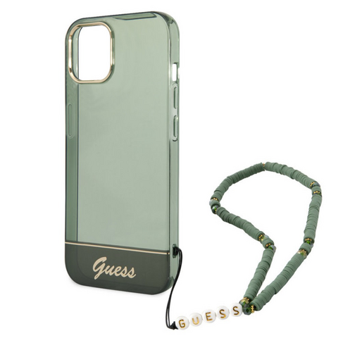 Zastitna maska (futrola) Guess Hc IML Electro Cam Strap - iPhone 14 Plus zelena (GUHCP14MHGCOHA).