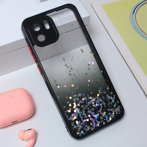 Zastitna maska (futrola) okvir Glitter - Xiaomi Redmi A1/Redmi A2 crna.