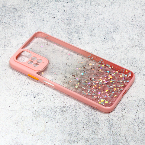 Zastitna maska (futrola) okvir Glitter - Xiaomi Redmi Note 11/Redmi Note 11s roze.