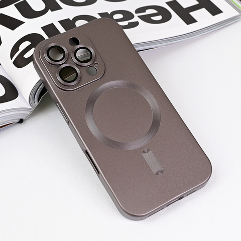 Zastitna maska (futrola) Magsafe Chrome - iPhone 16 Pro siva.