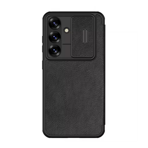 Zastitna maska (futrola) Nillkin Qin Pro Leather - Samsung S931 Galaxy S25 crna.
