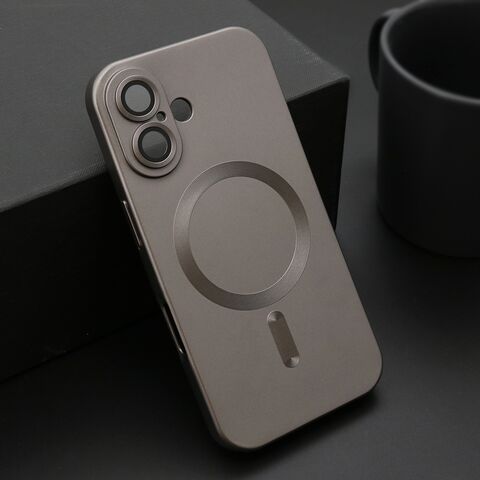 Zastitna maska (futrola) ELEGANT MAGSAFE - iphone 16 (6.1) siva (MS).