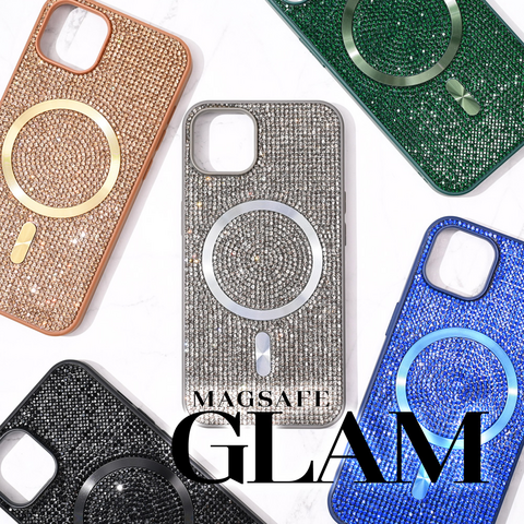 Zastitna maska (futrola) - Magsafe Glam iPhone 16 6.1 plava.