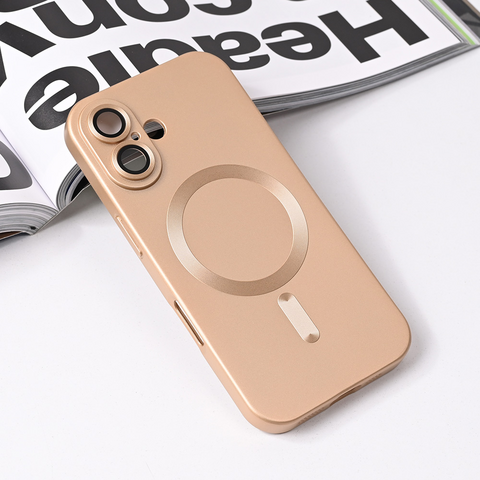 Zastitna maska (futrola) Magsafe Chrome - iPhone 16 6.1 gold.