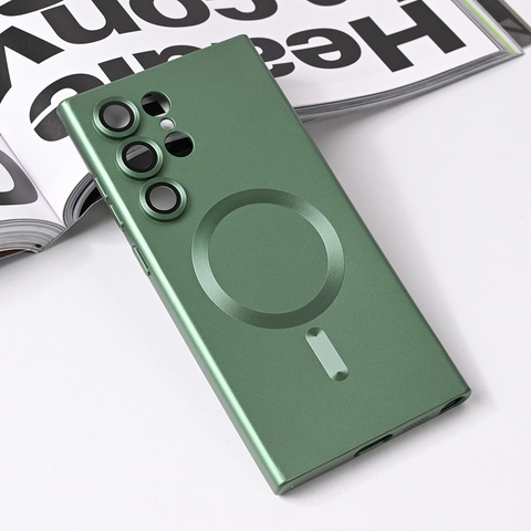 Zastitna maska (futrola) Magsafe Chrome - Samsung S928B Galaxy S24 Ultra zelena.