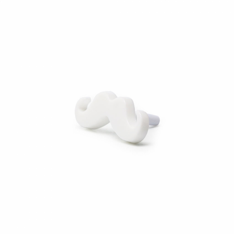 Kapica Handsfree slušalica 3,5 mm brkovi beli.