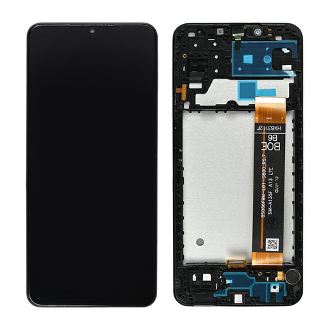 LCD displej (ekran) - Samsung A135 Galaxy A13 4G + touchscreen + okvir crni FULL ORG-SP.