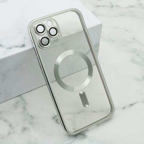 Zastitna maska (futrola) CAMERA PROTECT MagSafe - iPhone 12 Pro Max (6.7) srebrna (MS).