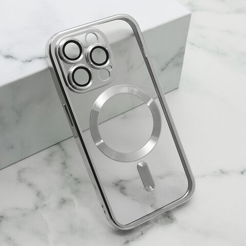Zastitna maska (futrola) CAMERA PROTECT MagSafe - iPhone 14 Pro (6.1) srebrna (MS).