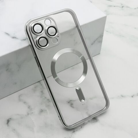 Zastitna maska (futrola) CAMERA PROTECT MagSafe - iPhone 14 Pro Max (6.7) srebrna (MS).