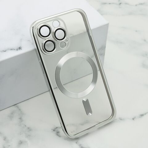 Zastitna maska (futrola) CAMERA PROTECT MagSafe - iPhone 13 Pro (6.1) srebrna (MS).