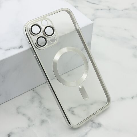 Zastitna maska (futrola) CAMERA PROTECT MagSafe - iPhone 13 Pro Max (6.7) srebrna (MS).