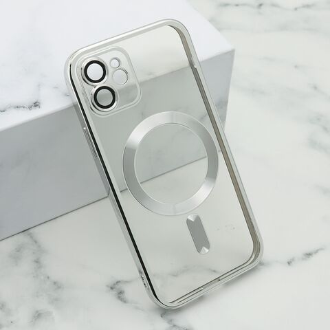 Zastitna maska (futrola) CAMERA PROTECT MagSafe - iPhone 12 srebrna (MS).