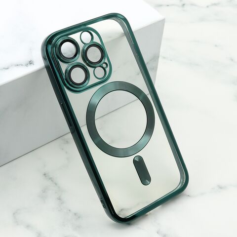 Zastitna maska (futrola) CAMERA PROTECT MagSafe - iPhone 15 Pro (6.1) zelena (MS).