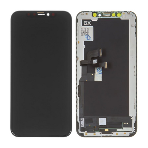 LCD displej (ekran) - iPhone XS + touchscreen crni APLONG Hard OLED.