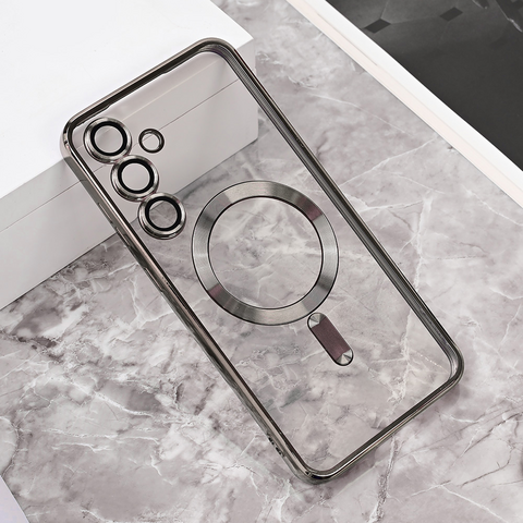 Zastitna maska (futrola) Magsafe Lux - Samsung S721B Galaxy S24 FE siva.