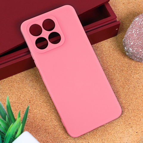 Zastitna maska (futrola) Teracell Giulietta - Huawei Honor X8a mat roze.