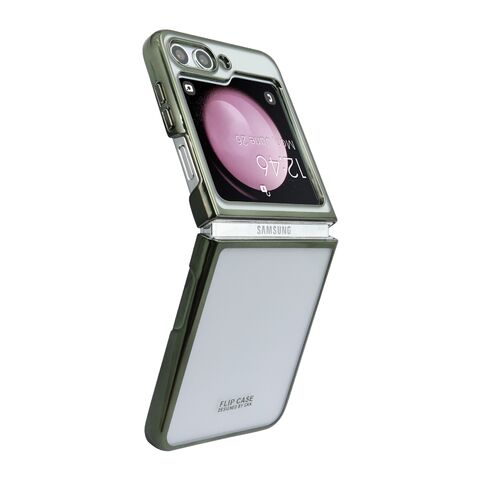 Zastitna maska (futrola) LINES - Samsung F731B Galaxy Z FLIP 5 5G zelena (GKK case) (MS).