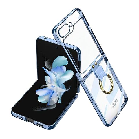 Zastitna maska (futrola) RING LINES - Samsung F731B Galaxy Z Flip 5 5G plava (GKK case) (MS).