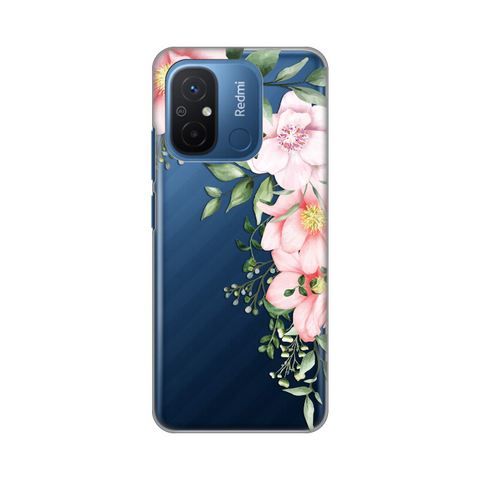 Zastitna ultra tanka (skin) maska / futrola PRINT - Xiaomi Redmi 12C Gentle Rose Pattern.