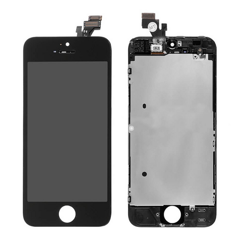 LCD displej (ekran) - iPhone 5 sa touchscreen crni OEM foxconn/staklo CHA.