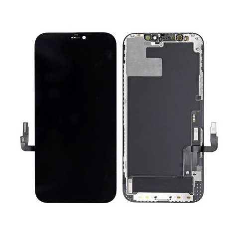 LCD displej (ekran) - Iphone 12/12 Pro + touchscreen crni (GVO) hard OLED.
